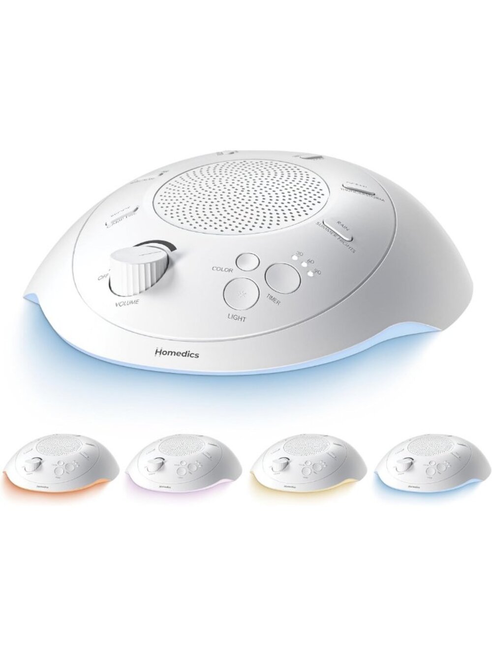 Portable Sound Machine with Night-Light | Soothing Sounds for Better Sleep
